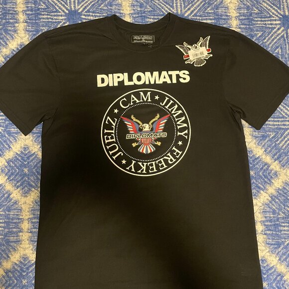 NWT Reason Diplomats Empire Classic Hip-Hop Rap Black T-Shirt L Large DIP05 - Picture 1 of 4